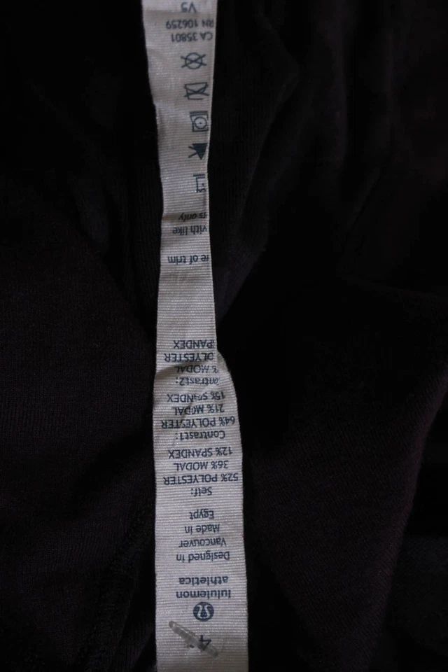 Top informal Lululemon para mujer cuello redondo manga larga ajuste en bloques de colores púrpura talla 4 Foto 4 de 4