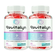 2-Pack Revitalyn Keto ACV Gummies, Revitalyn Supports Overall Health-120 Gummies