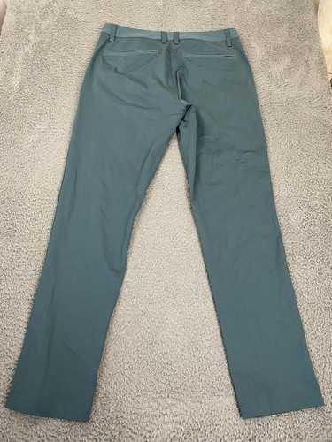 Pantalone pendolare Rhone slim uomo 31X29 verde performance conico elasticizzato - Foto 2 di 6