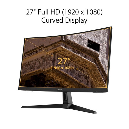 27 Inch Full HD Curved Gaming Monitor 165Hz ELMB FreeSync for Gamers - Picture 3 of 8