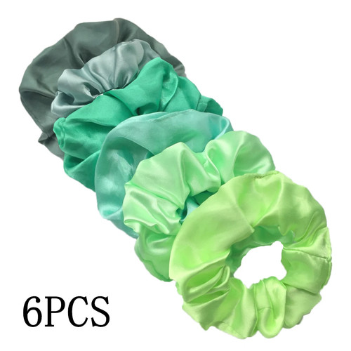 25 Pcs Satin Scrunchies Elastic Hair Ties Women Solid Color Hair Bands - Picture 46 of 83