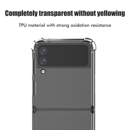 ｀Transparent Cover Compatible For Z Flip3 Anti Fingerprint A - Photo 6 sur 12
