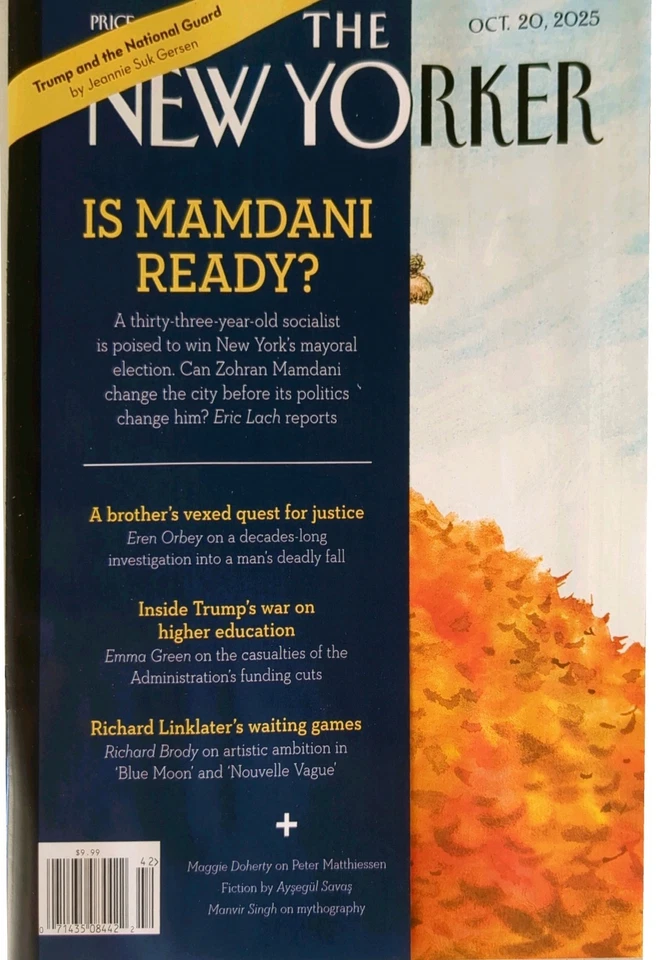 THE NEW YORKER MAGAZINE - OCTOBER 20, 2025 - Image 2 of 2