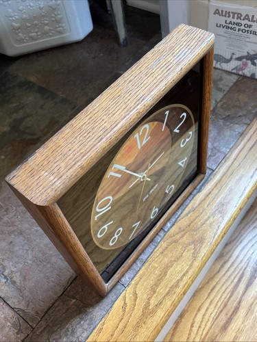1965 Virgil Thrasher Wanduhr LUCID LINES Hoursakes Retro Sunset Vintage 13” - Bild 7 von 8