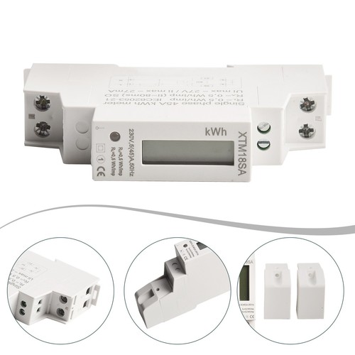 18mm Digital Wattmeter Power Consumption Meter 230V 50Hz Energy Monitor - Picture 7 of 35