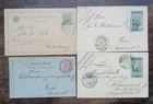 Bosnien Herzegowina 4 Ganzsachen aus 1891-1907