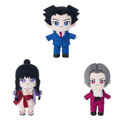 Muñeca de peluche 25 cm Anime As Attorney Phoenix Wright Miles Edgeworth Navidad suave - Imagen 19 de 26