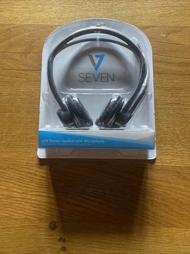 USB Stereo Headset with Microphone Brand New & Sealed V Seven