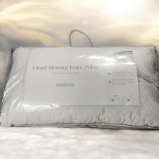 Saatva Cloud Memory Foam Queen Standard Pillow White Lot Of 2 Luxury Contouring