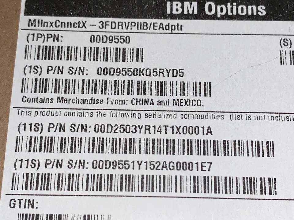 IBM Options 00D9550 IBM Mellanox CoonectX 3 FDR VPI IB/E Adapter for System X - Image 3 of 4