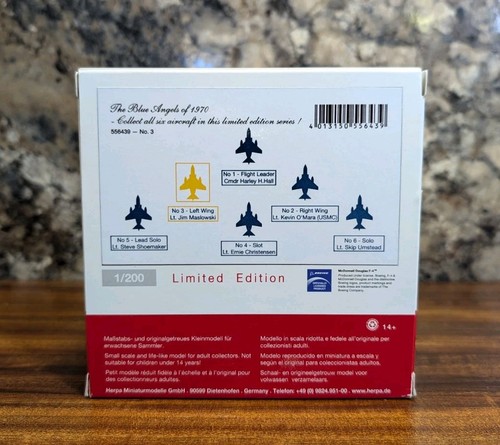 1/200 Herpa US Navy Blue Angels McDonnell Douglas F-4J Phantom II #3 Left Wing - Bild 2 von 7