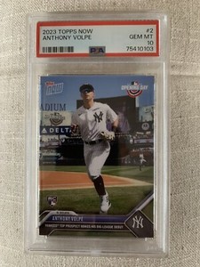 2023 Topps Now #2 Opening Day Anthony Volpe PSA 10 RC Rookie