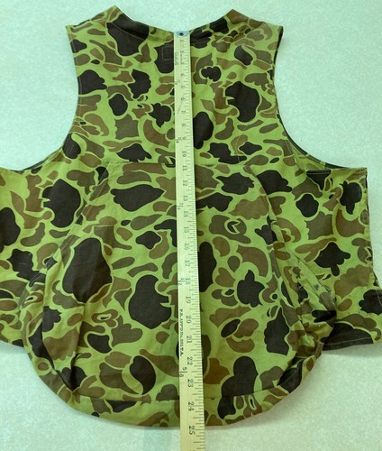 Vintage REDHEAD Hunting Vest Mens Large Camouflage Ammo Pockets 70s Duck Camo - Picture 10 of 10
