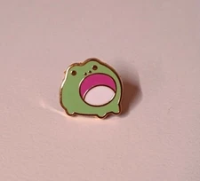 Little Cute Screamin Frog Enamel Pin | Lapel Badge | Brooch Jewelry Accessory