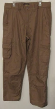 Mens Cabelas Cargo Utility Pants Size 38x32 Brown Hiker Trail Outdoor Work Pants