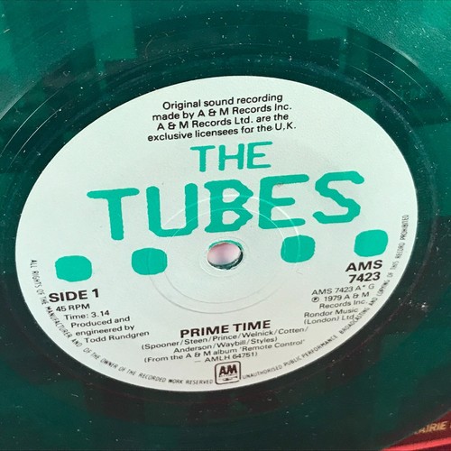 THE TUBES Prime Time 1979 UK 7" GREEN vinyl single original 45 record No Way Out - Picture 4 of 4