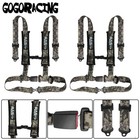 2 X Camo Camouflage Seat Belts 4 Point Racing Harness Buckle For ATV UTV Go-Kart