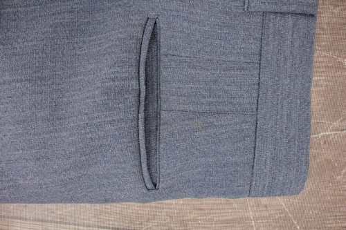 Mens VTG 70s 2 PC Blue/Grey Leisure Suit Sz M 1970s Disco Polyester - Picture 14 of 15