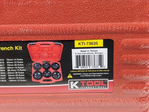 NEW! K Tool International KTI-73635 17-Piece Master Oil Filter Wrench Kit (CS) - Picture 3 of 4