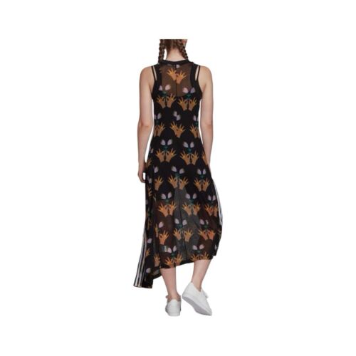 RARO abito lungo Adidas Originals donna 3 righe Bellista fiori maglia XS trasparente - Foto 2 di 14