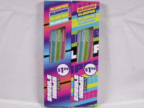 NEU 7-Eleven Limited Edition Slurpee Löffel Strohhalme 8er Pack 2022 - Bild 2 von 3