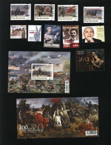 Poland 2020 - mint MNH - complete year set of 61 stamps + 9 blocks FULL ALL - Picture 5 of 8