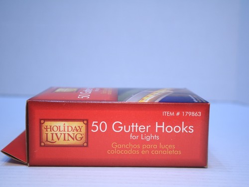 Holiday Living 50 Gutter Hooks For Lights 179863 Gutter Hook, 50-Pack Rolls Easy - Picture 8 of 10