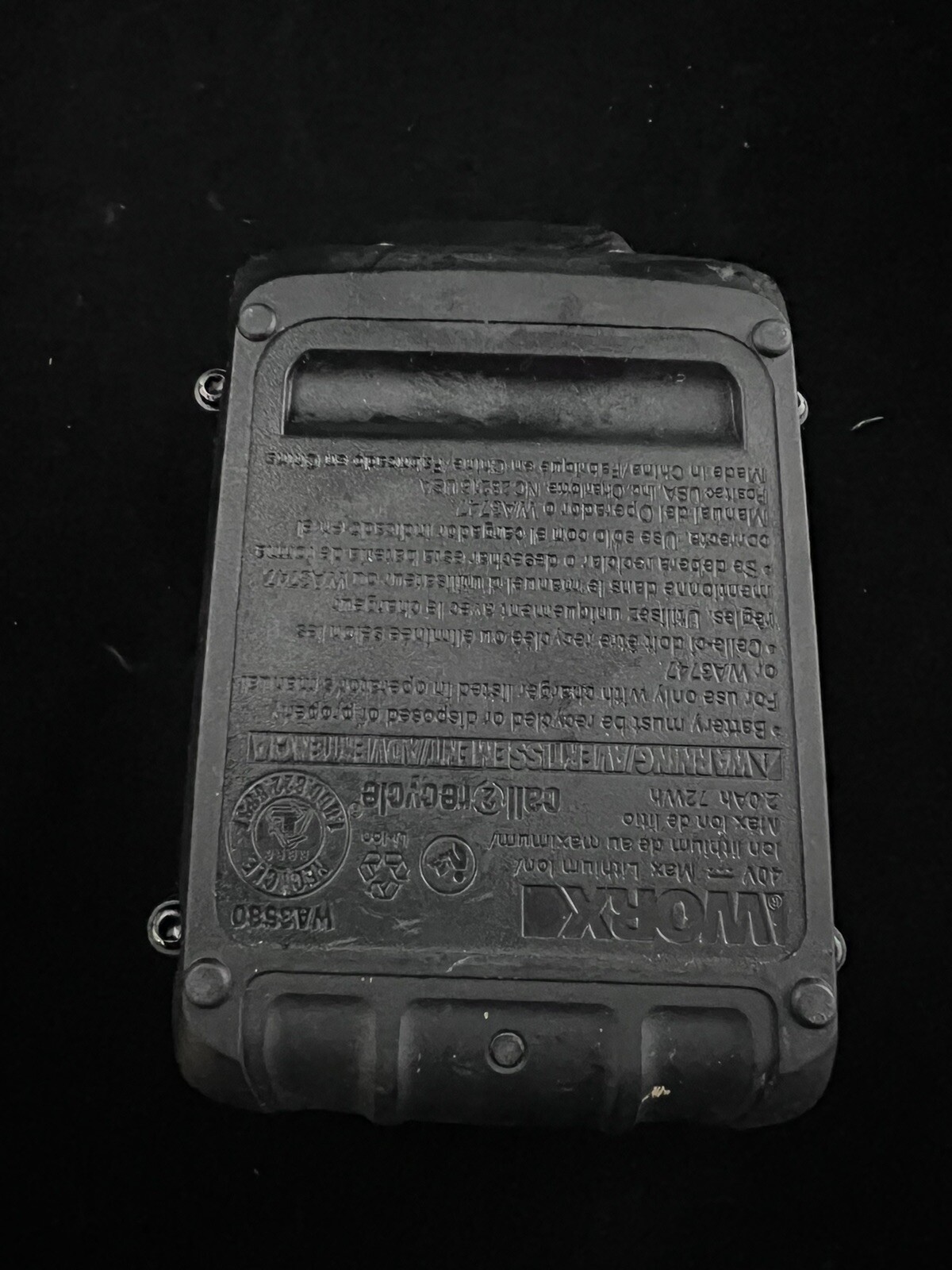 40V WA3580 3.0Ah Max Lithium Battery For Worx WG180 WG280 WG380 WG580