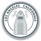 2 x Vinyl Aufkleber 30 cm - Los Angeles Kalifornien Reise Stempel cooles Geschenk #10516