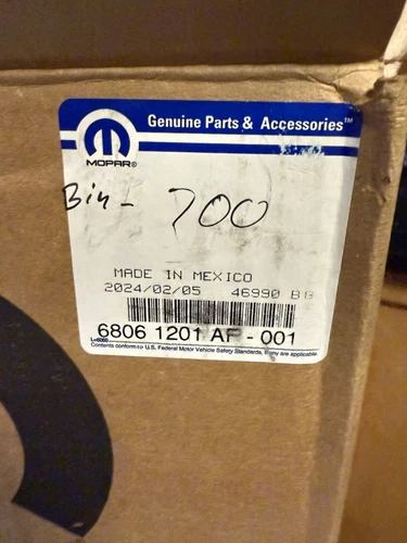 Genuine Mopar Outside Rear-View Mirror Left 68061201AF 2011-2012 RAM SEE PICTURE