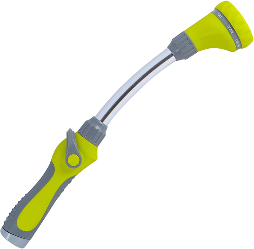 Watering Wand - 15" Garden Hose Nozzle Sprayer 8 Adjustable Spray Patterns and