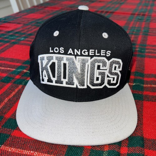 Los Angeles Kings Mitchell & Ness Vintage Hockey Hat Cap Snapback Black Silver