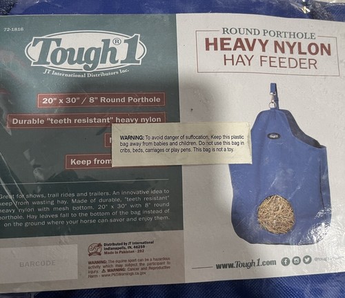 Tough 1 Heavy Nylon Heu Futtertasche rund Bullauge - Bild 2 von 4