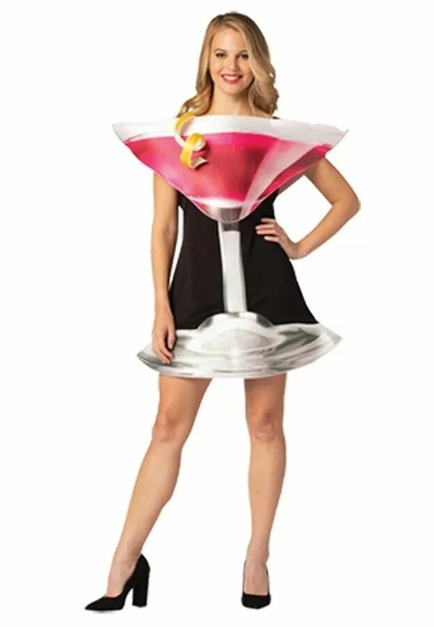 LAST ONE NEW Womens COSMO COSTUME Cosmopolitan DRINK Party 3D
