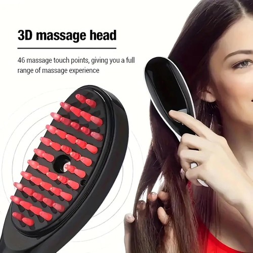 Spazzola Vibrante Per La Crescita Dei Capelli, Pettine Elettrico Per Massaggio D - Foto 4 di 4