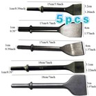 10MM Pneumatic Chisel Tool Set 5 PCS Air Hammer Punch Chipping Bits Tool Shank