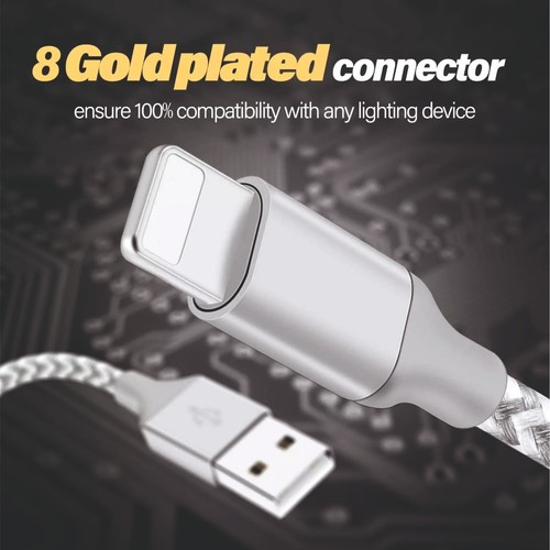 1m 2m 3M Long Chargeur Pour Apple IPHONE 12 11 X 13 14 Pro Chargement USB Câble - Imagen 18 de 22