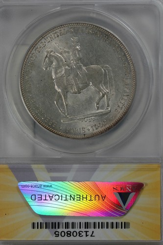1900 $1 ANACS AU 58 LAFAYETTE Classic Silver Commemorative Coin - Picture 2 of 2