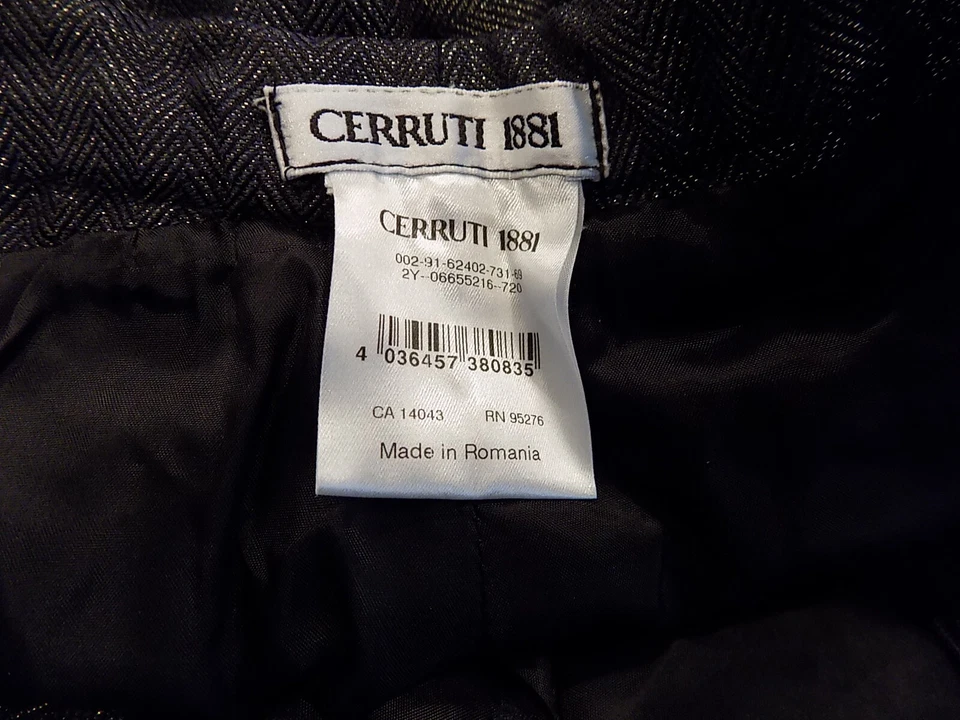 Traje pantalón mujer CERRUTI 1881 mezcla de lana metálico brillante 3 piezas S (250) Foto 4 de 4