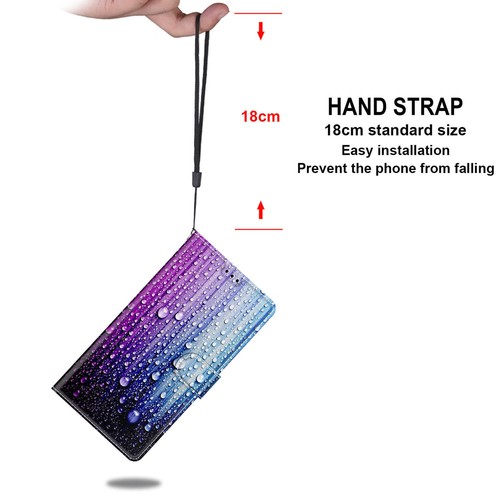For Samsung Galaxy S21 S22 S23 Shockproof Leather Flip Wallet Phone Case+Strap - Picture 41 of 181
