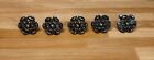 5pcs Vintage cast iron flower design cabinet drawer door knobs screen handles