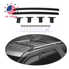 1 Pair Top Roof Rack Cross Bars W/roof Side Rails US For Ford Explorer 2016-2018