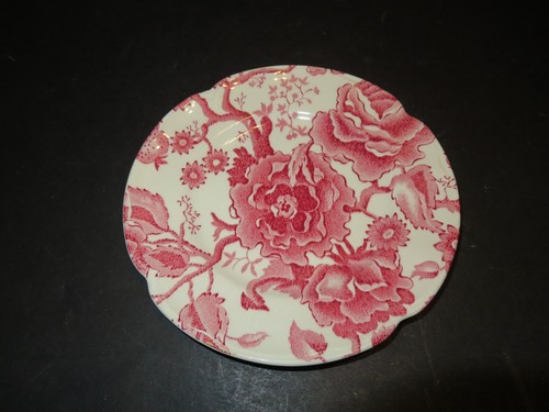 JOHNSON BROTHERS English Chippendale Red Pink Fruit/Dessert Bowl & Bread Plate - Picture 6 of 8