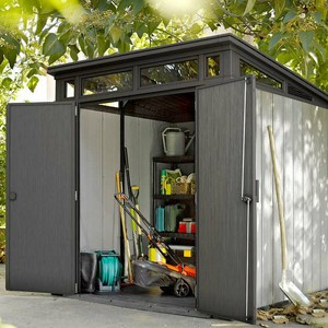 keter artisan 7' x 7' shed, floor included, duotech walls