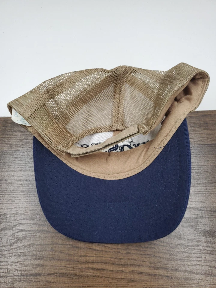 DE COLECCIÓN Hoss's Beige Trucker Sombrero New Look Gorra Malla Correa Trasera Ajustable Foto 3 de 4