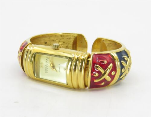 Orologio Joan Rivers Quarzo Classico Bracciale Smalto e Tono Oro V377 - Foto 2 di 11
