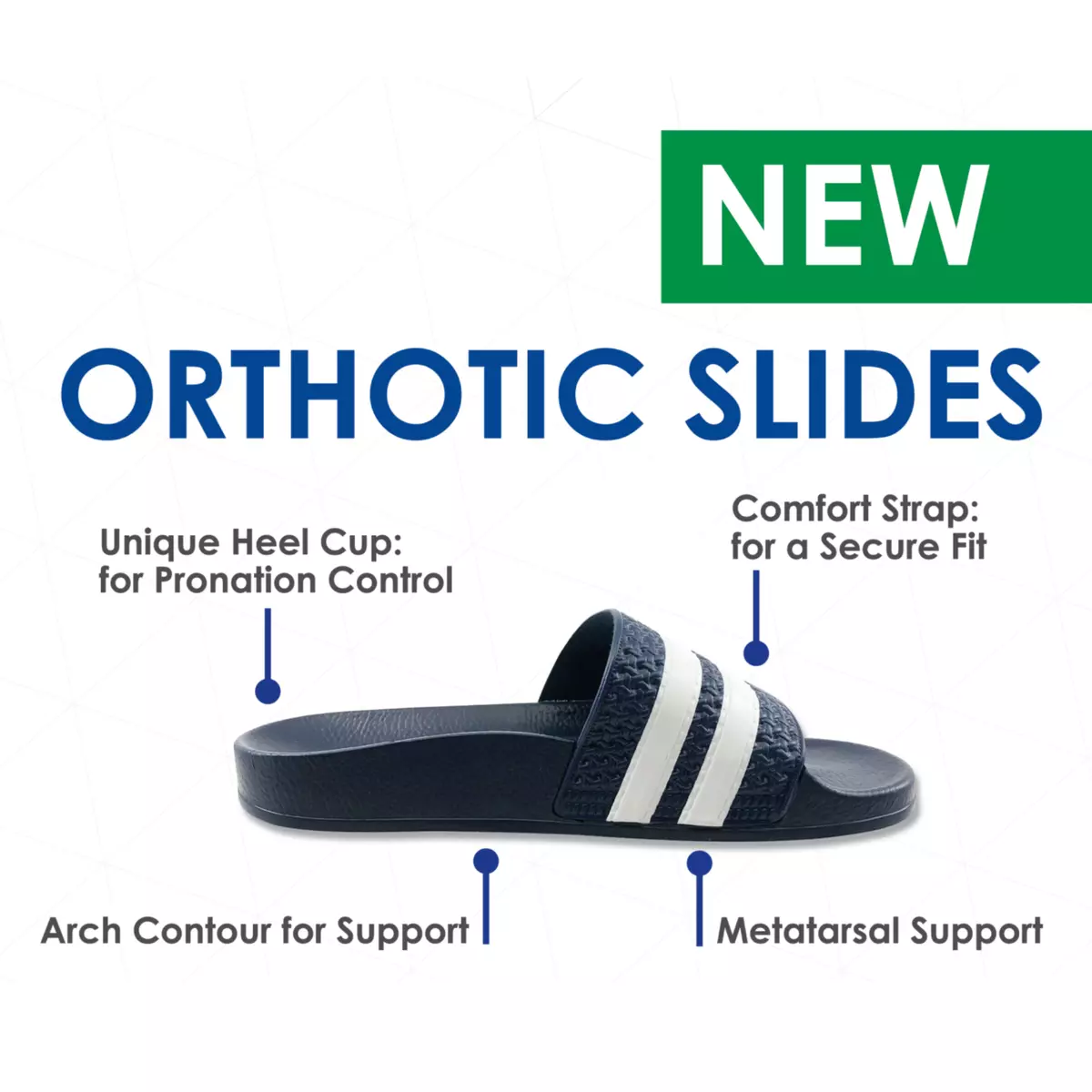 Slides with good arch support hot sale