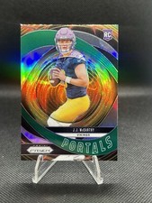 2024 Panini Prizm - Portals Green Prizm #7 J.J. McCarthy (RC)
