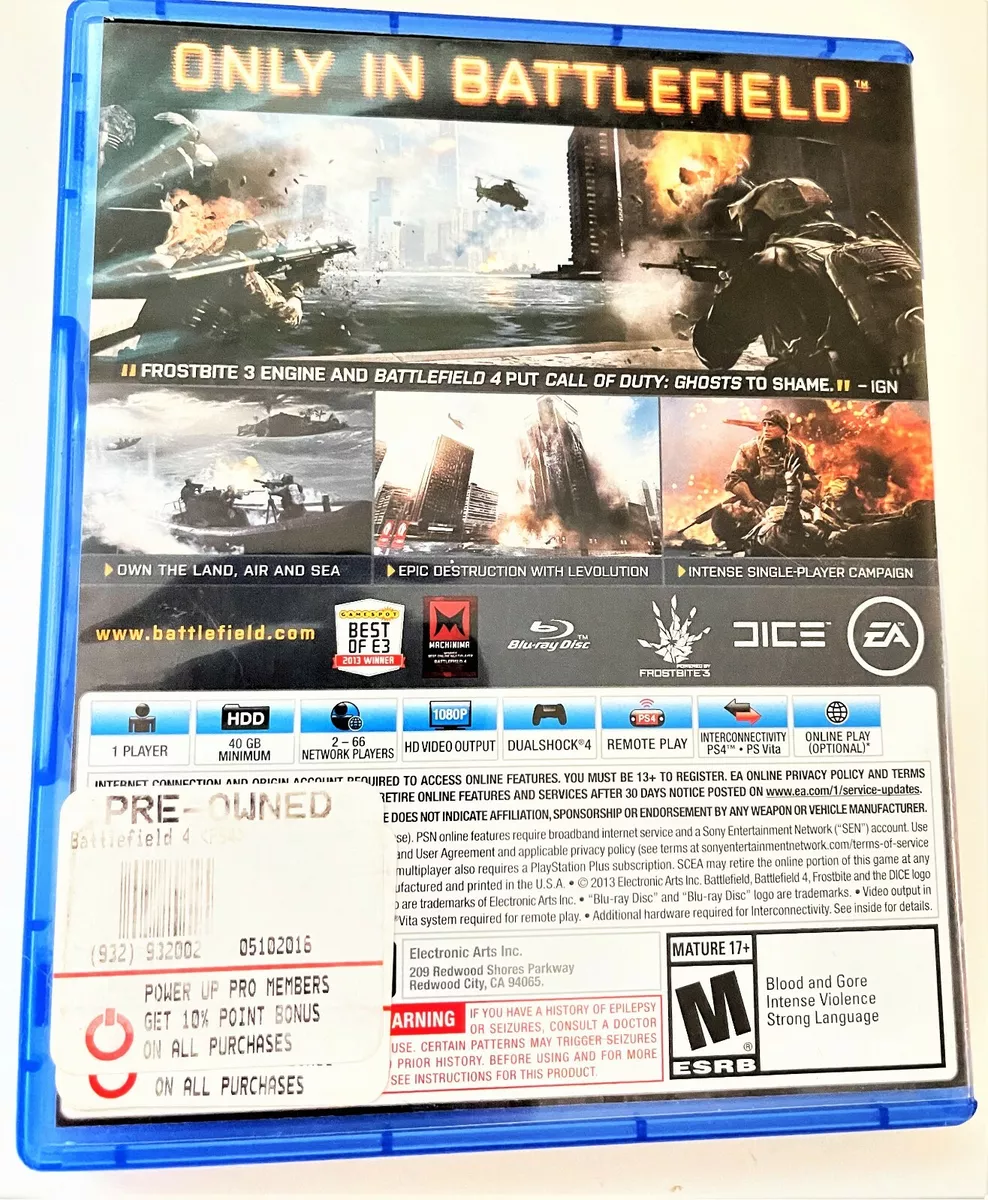 Jogo de Ps4 - Battlefield 4 - Videogames - Boqueirão, Curitiba 1245518198