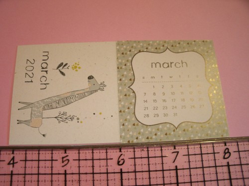 Mosaic Moments March 2021 Calendar & Whimsical Cornerstone 2 piece set - Picture 3 of 4